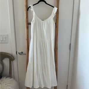 Free People White Sleeveless Dress